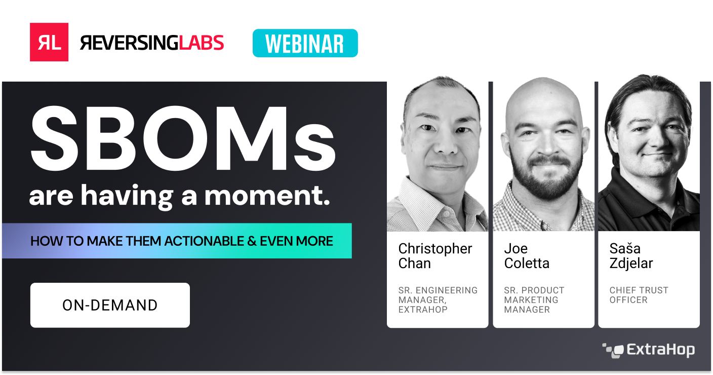 Webinar: How to Make Software Bills of Materials Actionable